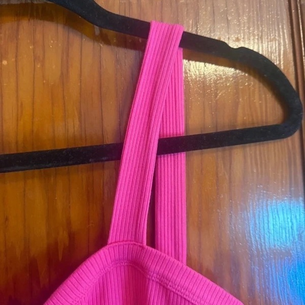 Hot Pink Button-Front Women's Sundress - Picture 5 of 5